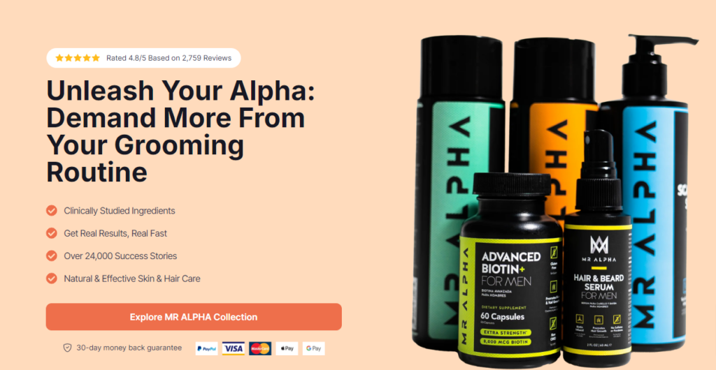 MR ALPHA Grooming Products for Modern Men