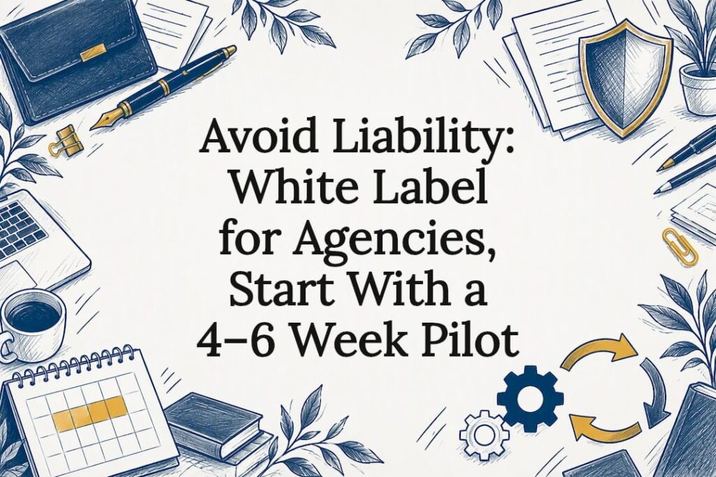 White-label pilot title card illustration