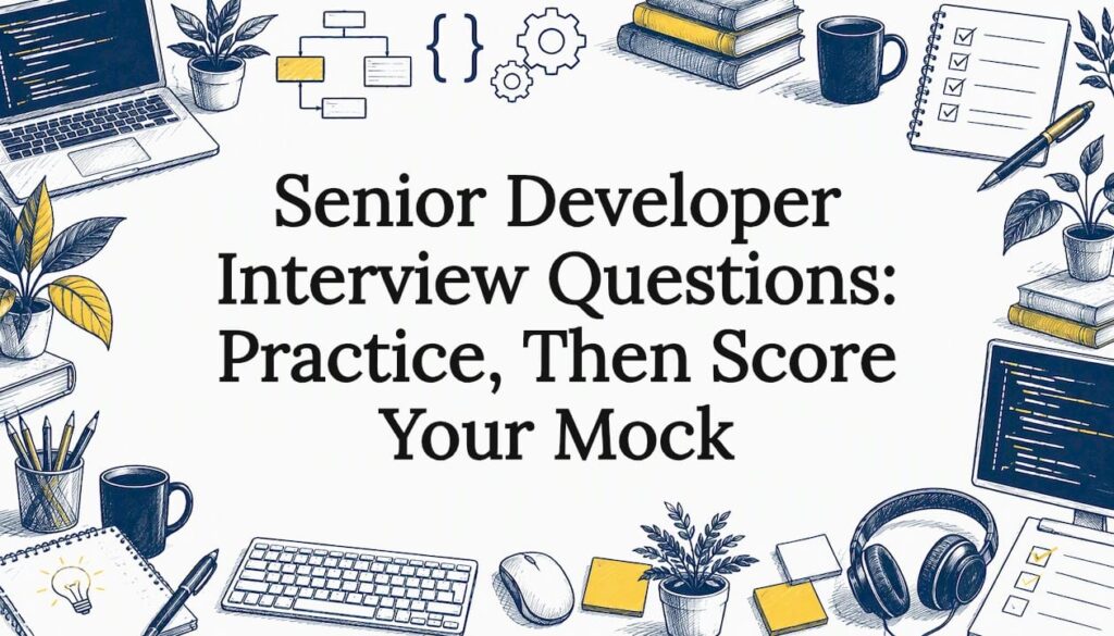 Hand-drawn developer interview title card