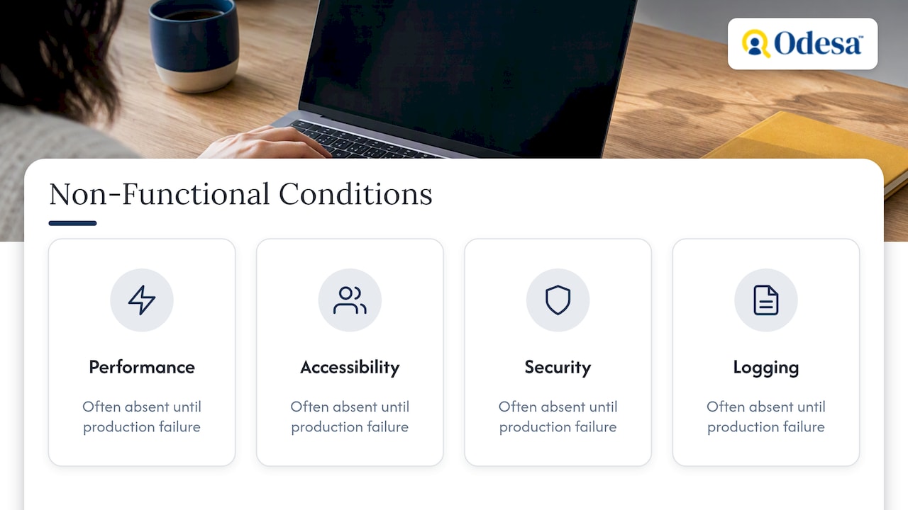 Four categories of non-functional conditions