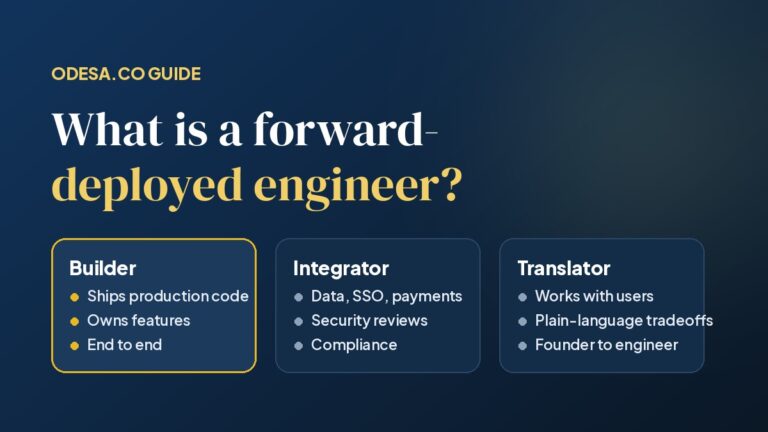 What is a forward-deployed engineer: builder, integrator and translator